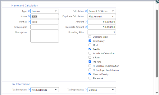 Tax Rules Configuration